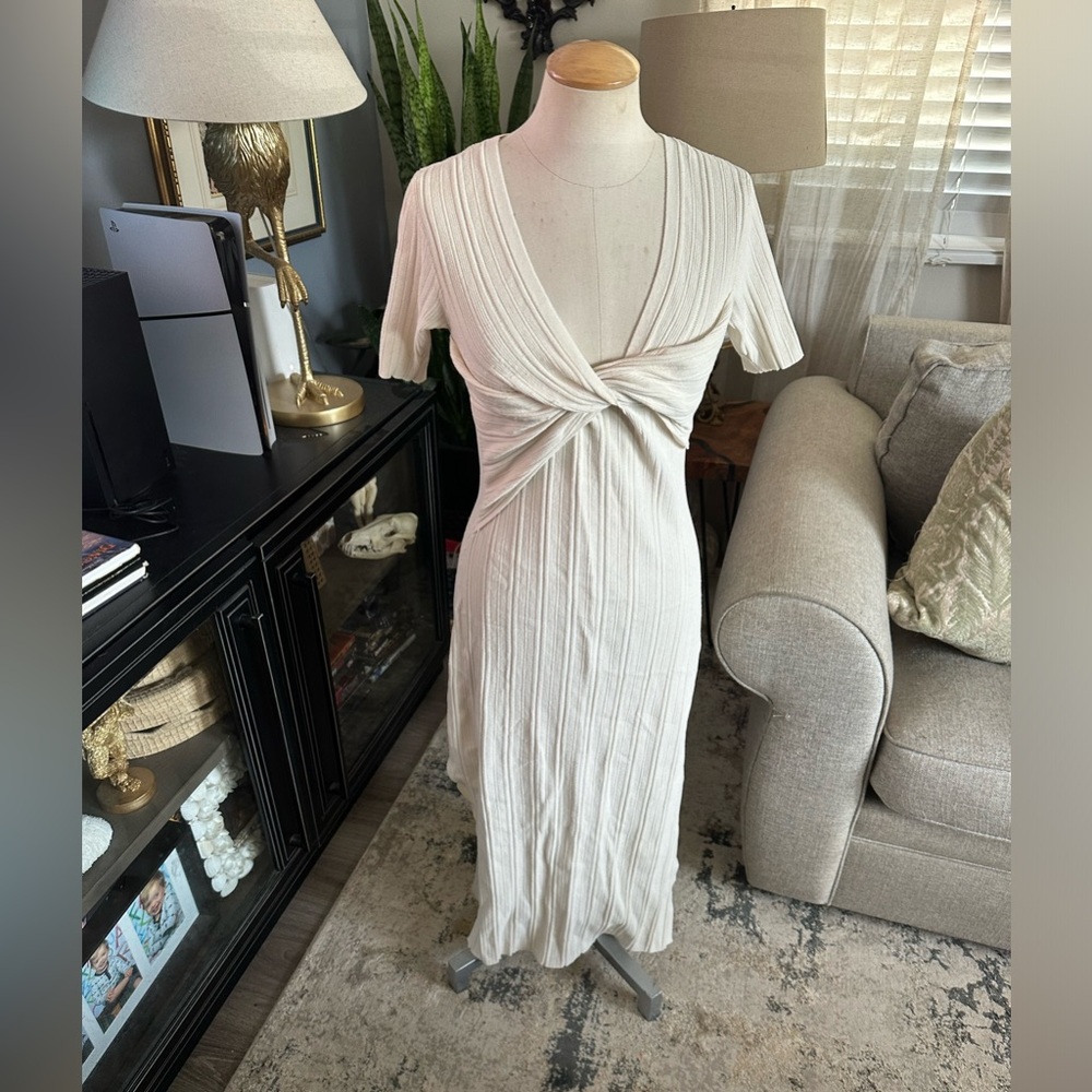 Frame knit dress